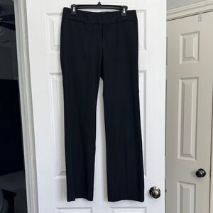 LOFT Black Straight-Leg Dress Trousers